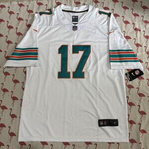 Nike White Jersey #17 Miami Dolphins Waddle